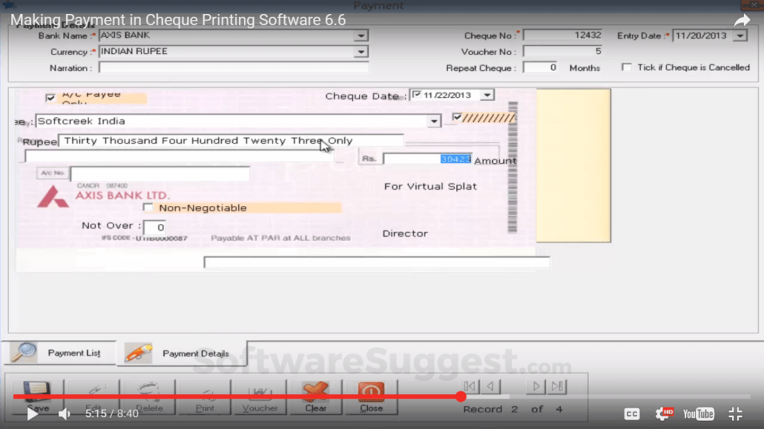 Cheque Printing Software 6.6: Details, Pricing, Features, & Integration ...