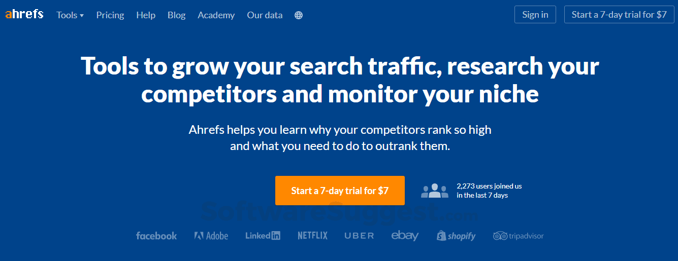 Advanced Web Ranking vs Ahrefs Comparison (2026) | SoftwareSuggest