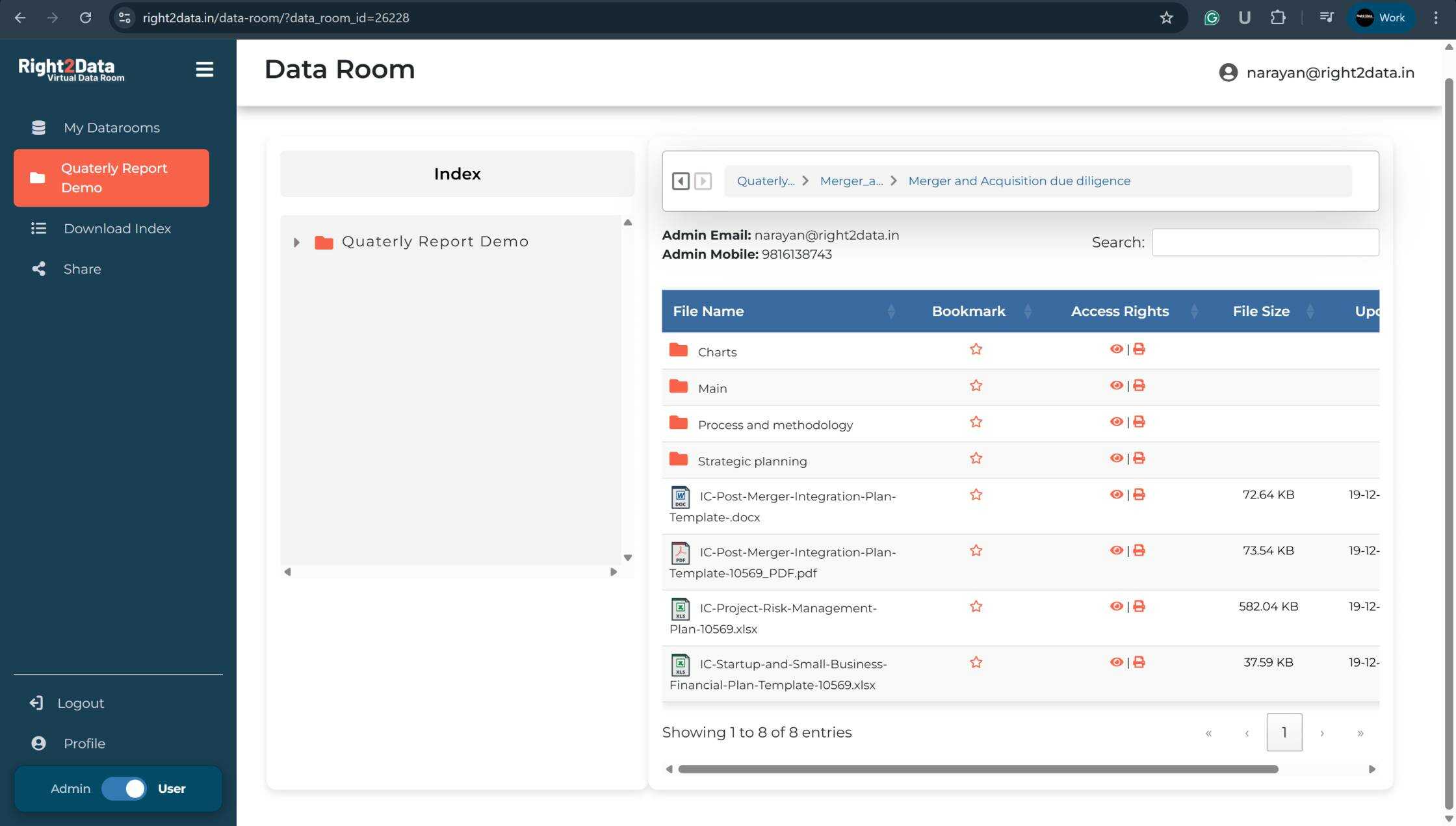 Right2Data Virtual Data Room: Details, Pricing, Features, & Integration ...