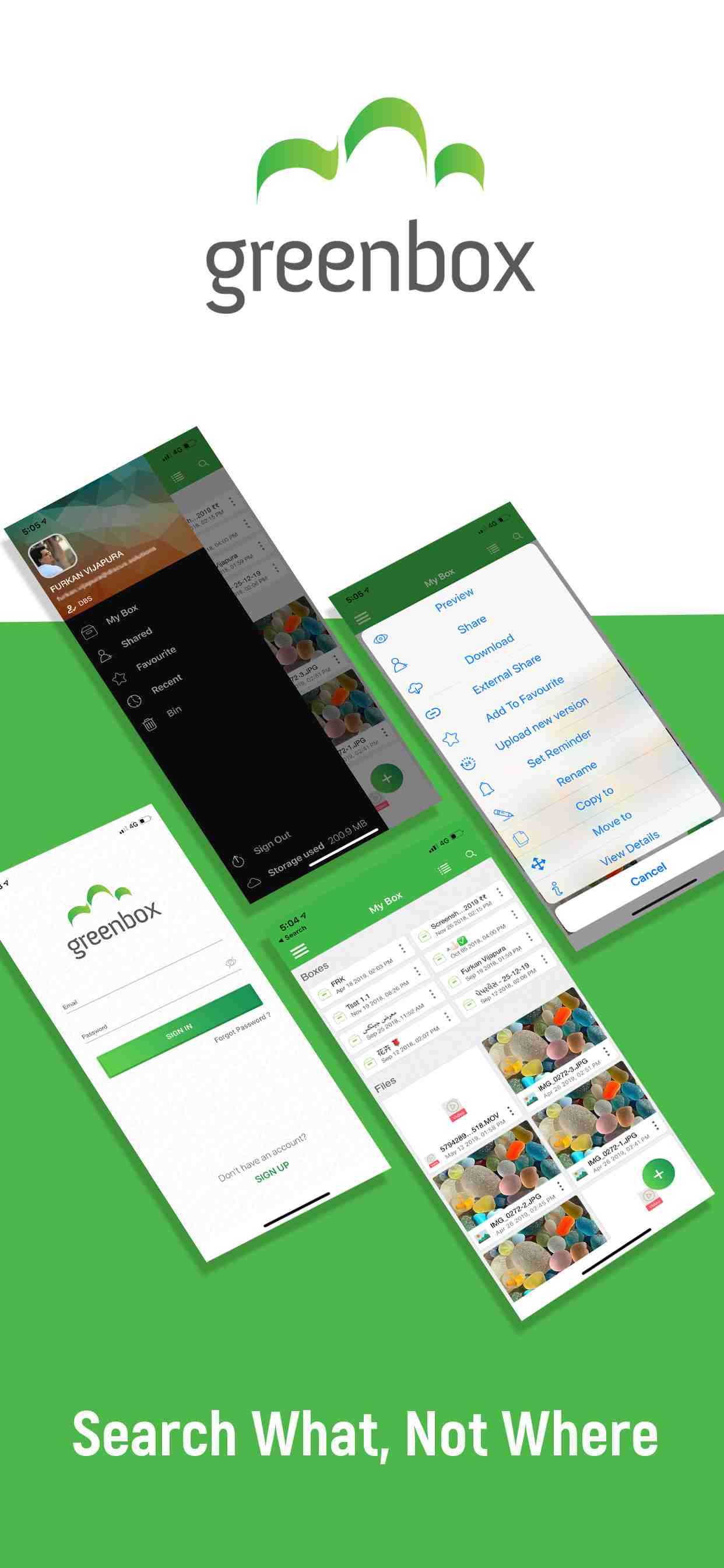 Greenbox Mobile app for iOS and Android Devices in 2024