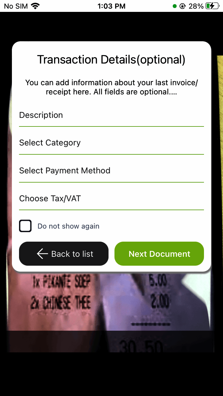 Receipt Bot Mobile app for iOS and Android Devices in 2026