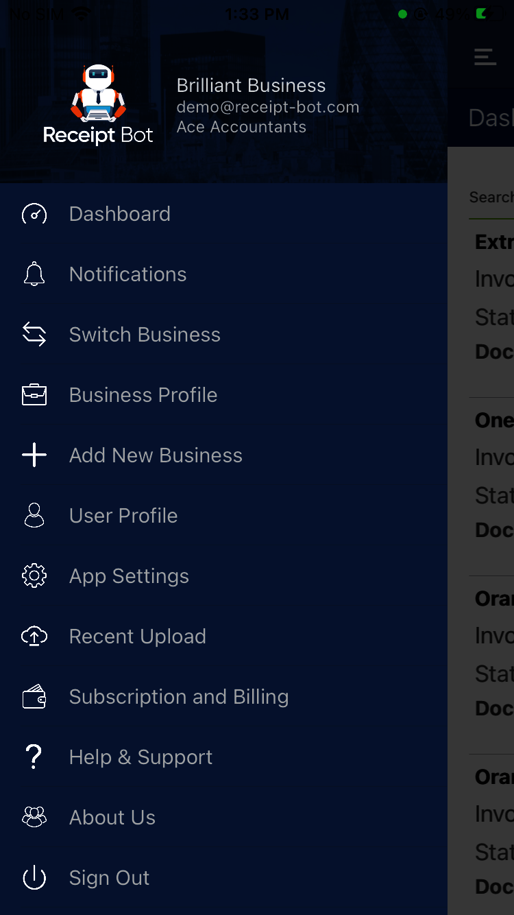 Receipt Bot Mobile app for iOS and Android Devices in 2026