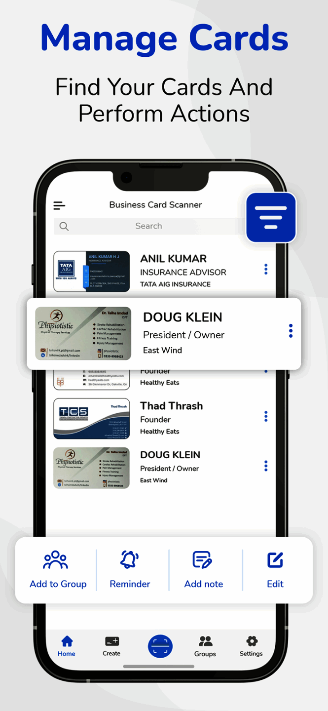 Business Card Scanner Mobile app for iOS and Android Devices in 2024