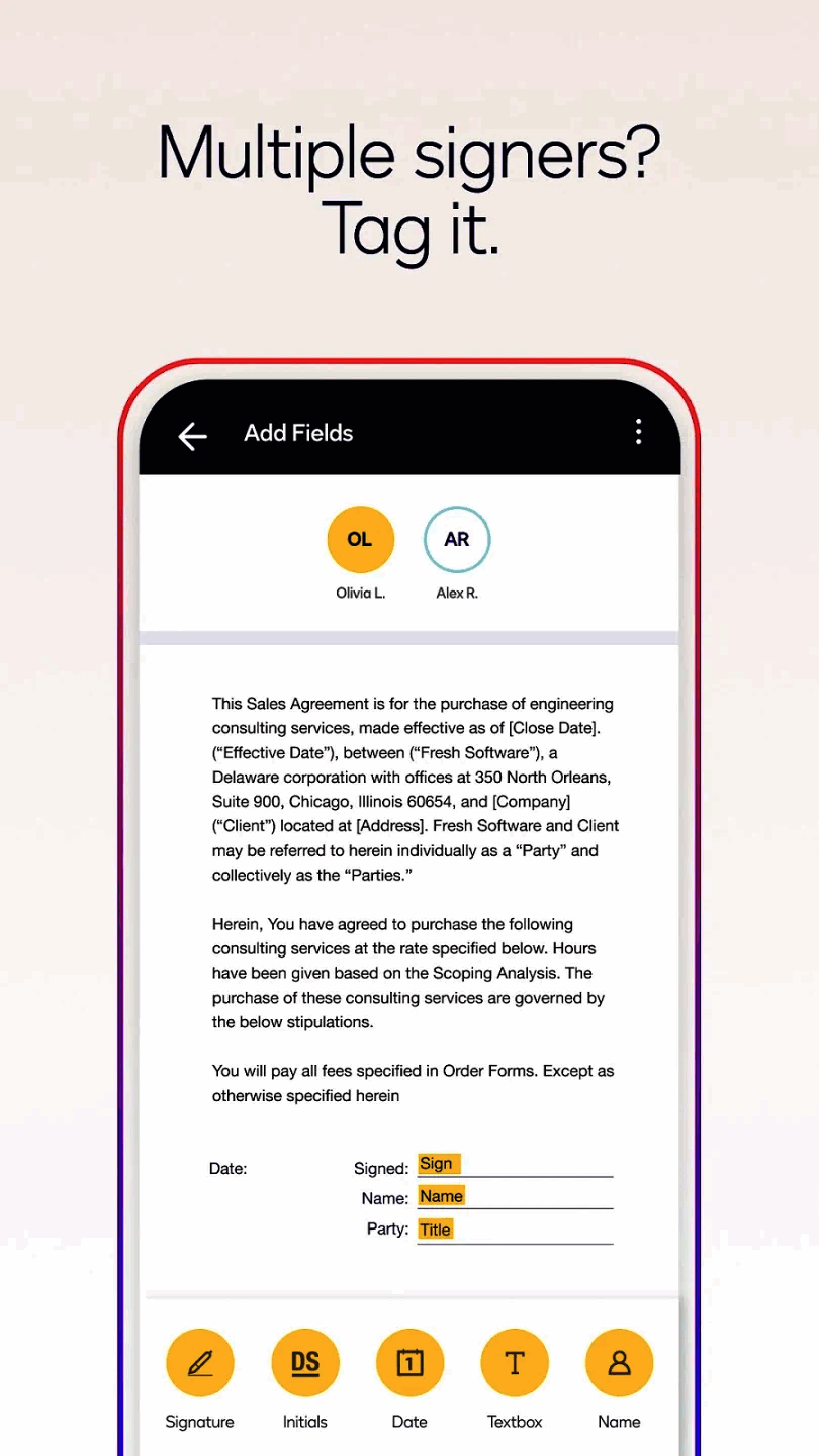 DocuSign Mobile app for iOS and Android Devices in 2025