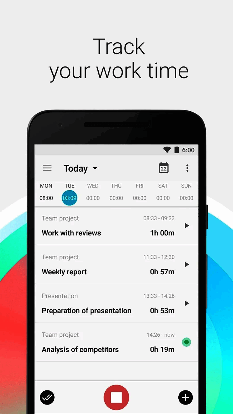 TMetric - Free Time Tracker Mobile app for iOS and Android Devices in 2025