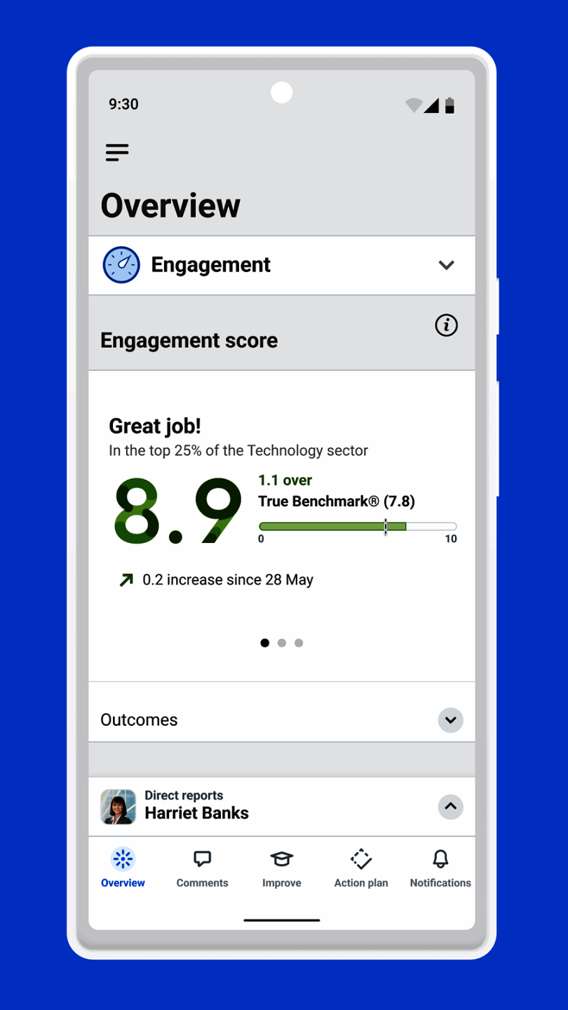 Workday peakon employee voice mobile app for ios and android devices in